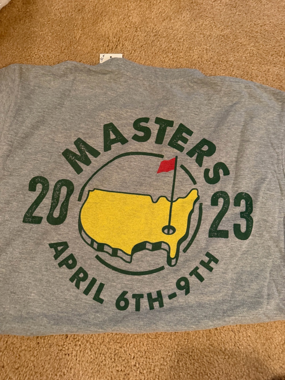 Masters Heather Gray Short Sleeve Crewneck Tee